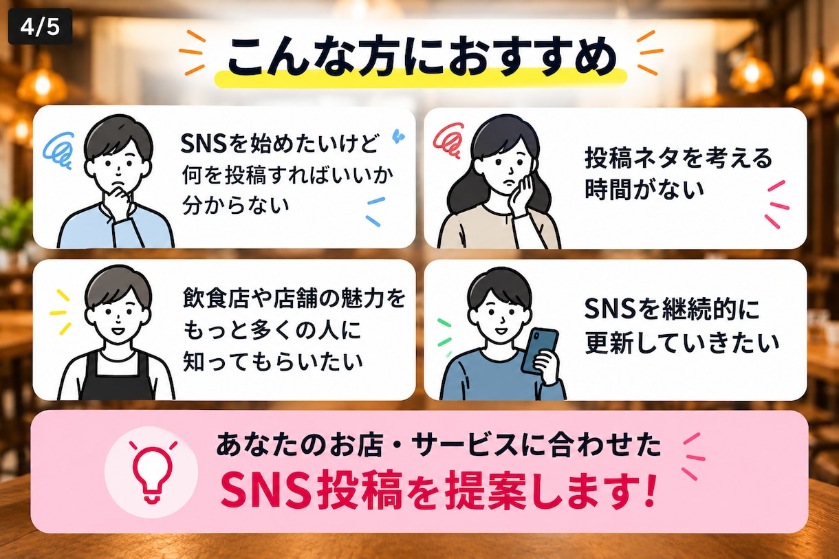SNS投稿の台本を10本作成します 「何を投稿すればいい？」を解決！ イメージ4