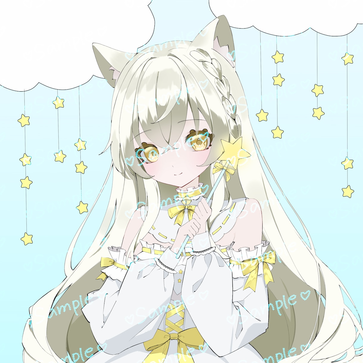 綺麗で可愛い♡アイコン/イラスト描きます 透明感のある可愛い女の子を描きます！修正無制限です！ イメージ1