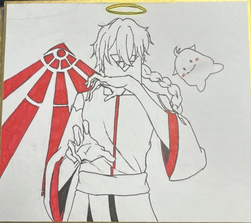アナログイラストを作成します 色紙、原稿用紙などの絵を描ける紙になんでも描きます！ イメージ4