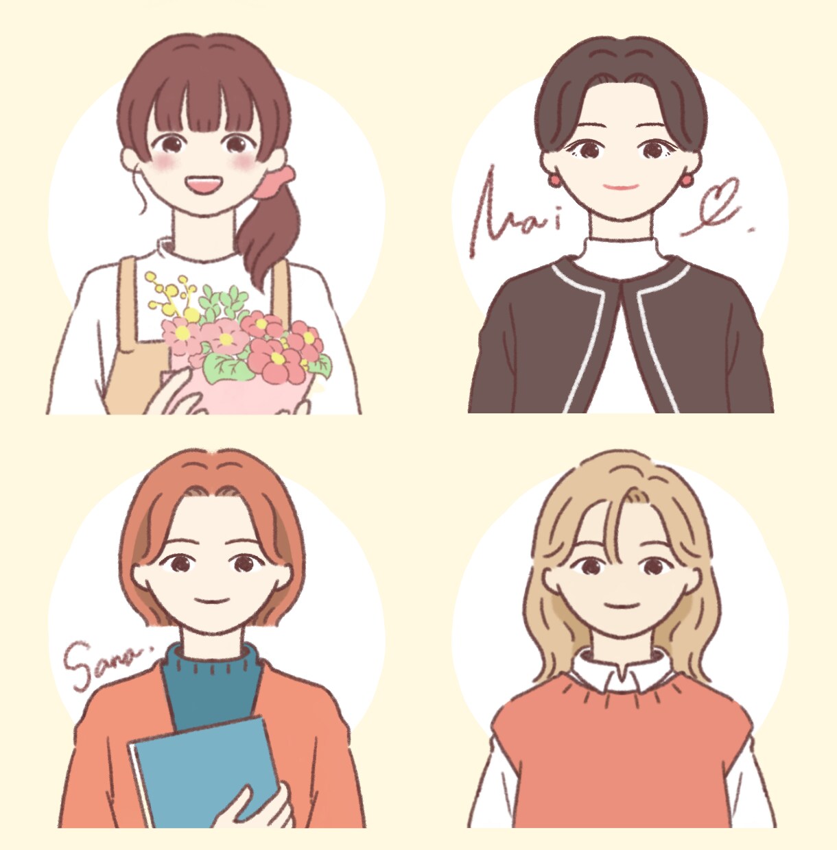 商用◎】ゆるかわイラストを制作します SNSやブログなどにお使いいただけます。 イメージ3