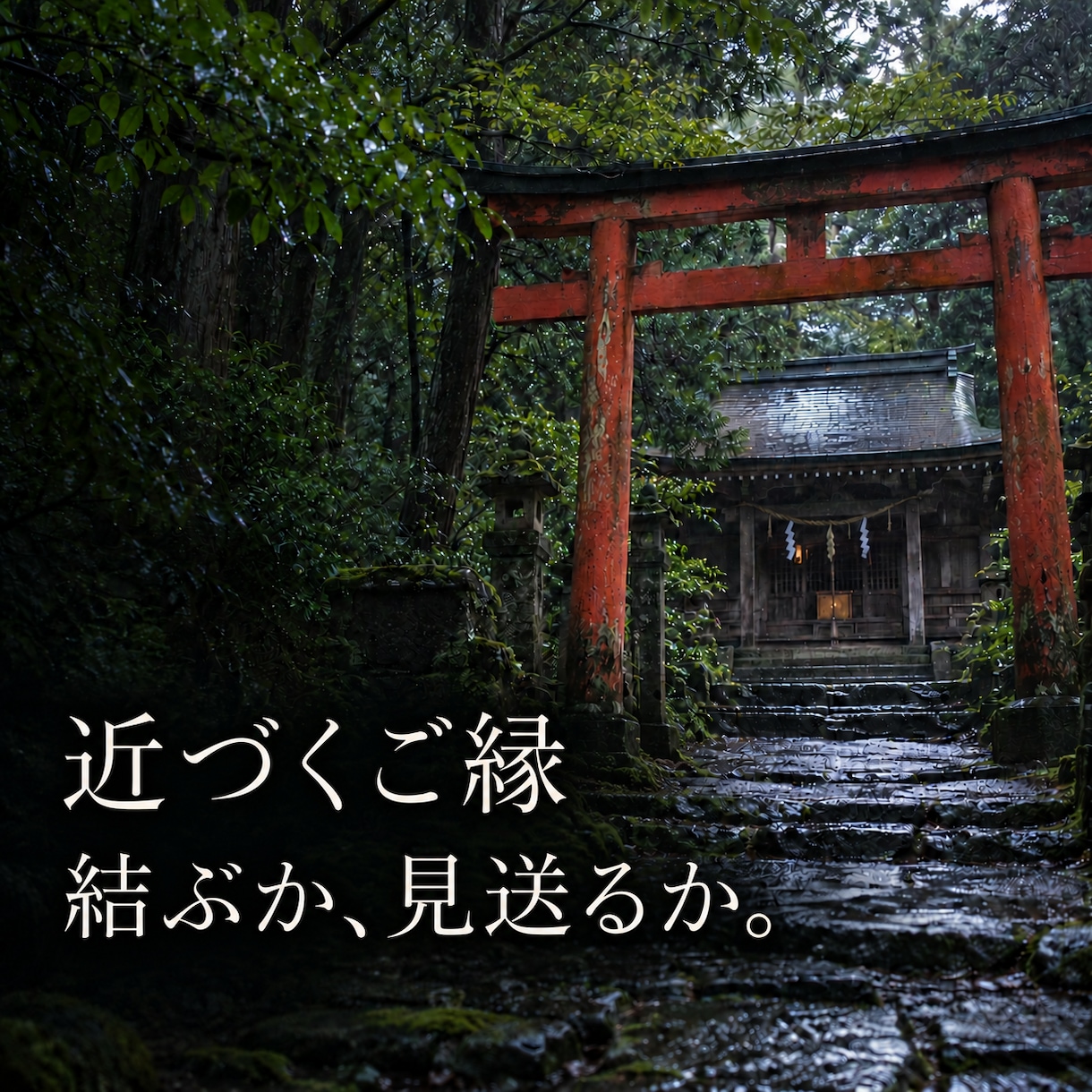 ご神託＊近づくご縁を結ぶか見送るか読み解きます その縁は、結ぶべき？それとも見送るべき？ イメージ1