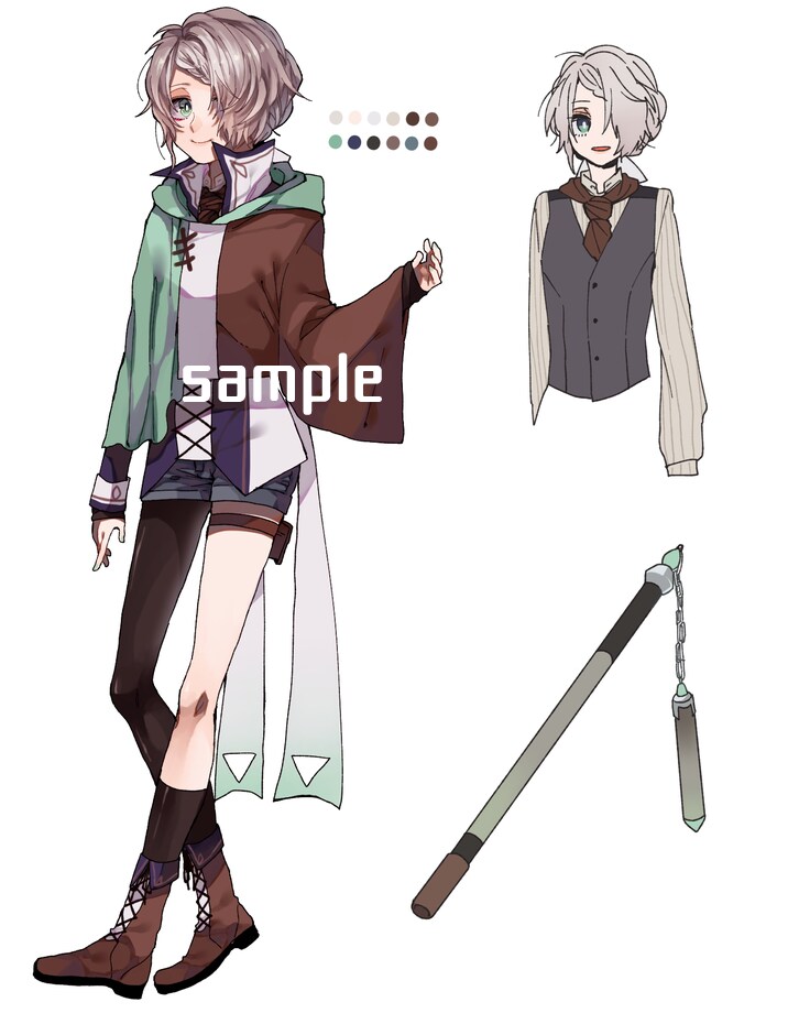 キャラクターイラスト(立ち絵)描きます あなただけの理想のキャラクターを イメージ6