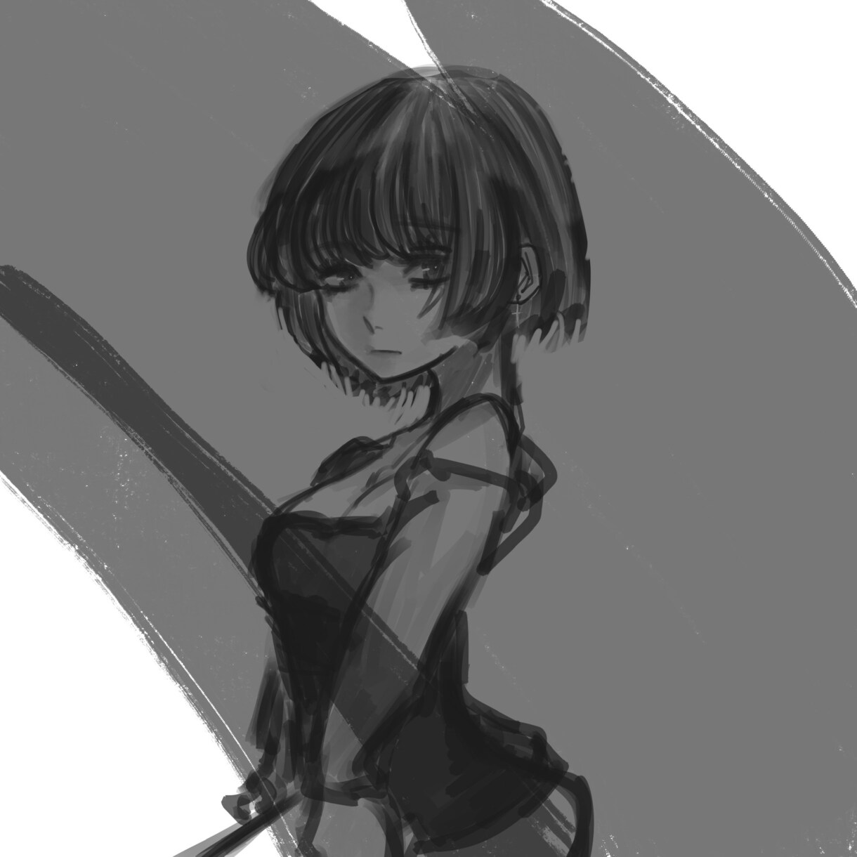 メンヘラや姫カット地雷系アイコンや似顔絵等描きます SNSのアイコン等で見栄えのある絵をお描きします。 イメージ1
