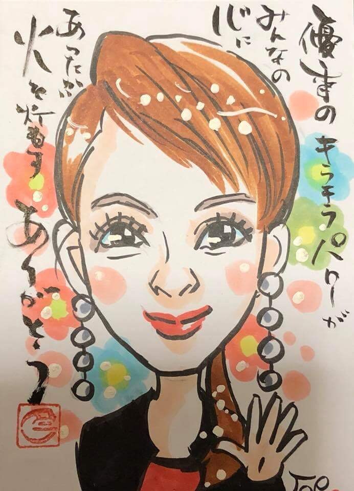 コピックで似顔絵を描きます はがきサイズで持ち運びにも便利 イメージ2