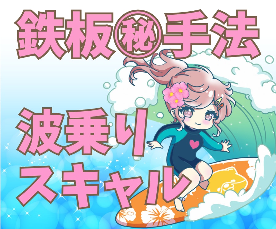 初心者にもやさしい波乗りスキャルピングを教えます スキャルピングの手法探しに終止符！ イメージ1