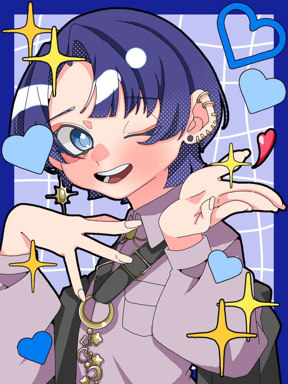 1枚絵作成を承っております かわいいイラスト作ります✨️ポップで可愛いが得意です❕ イメージ2