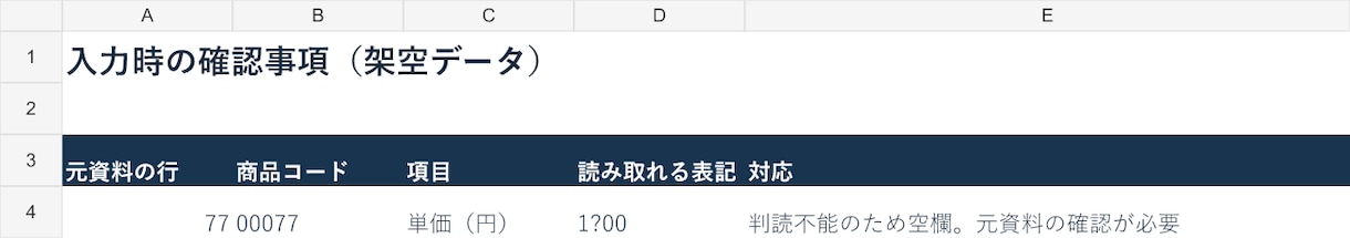 PDF・画像の表をExcelに入力します 100行・10列まで／空欄と0を区別・不明点を報告 イメージ4