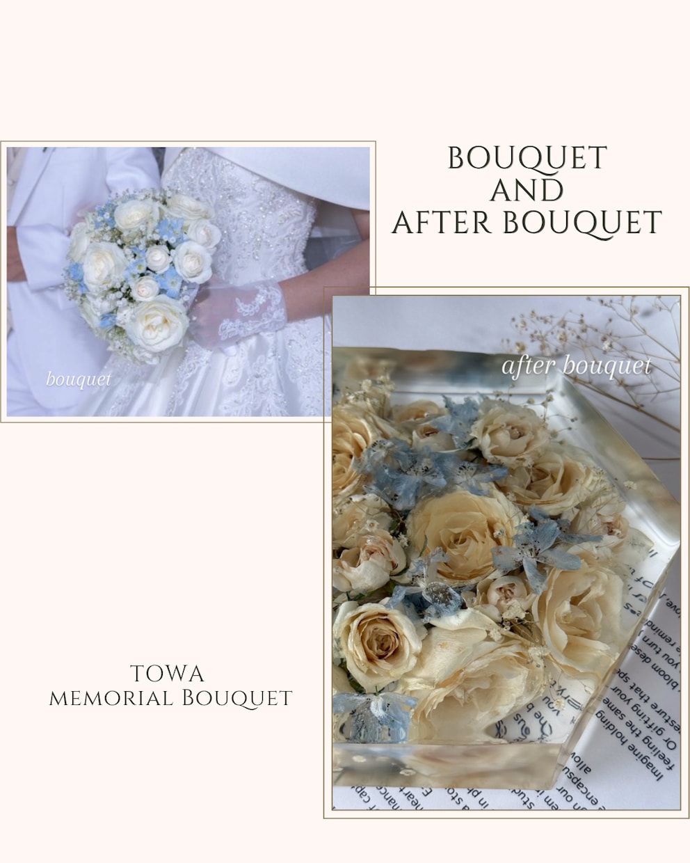 結婚式、プロポーズの花束をアフターブーケにします 数量限定割引中！ブーケを海外で大人気のインテリアに致します イメージ4