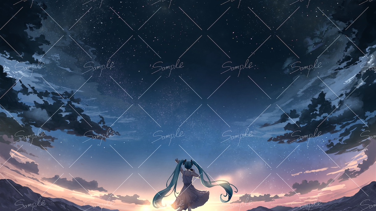 MV用、歌ってみた用の背景イラストを描きます 綺麗で切ないMV用イラストを制作いたします！ イメージ5