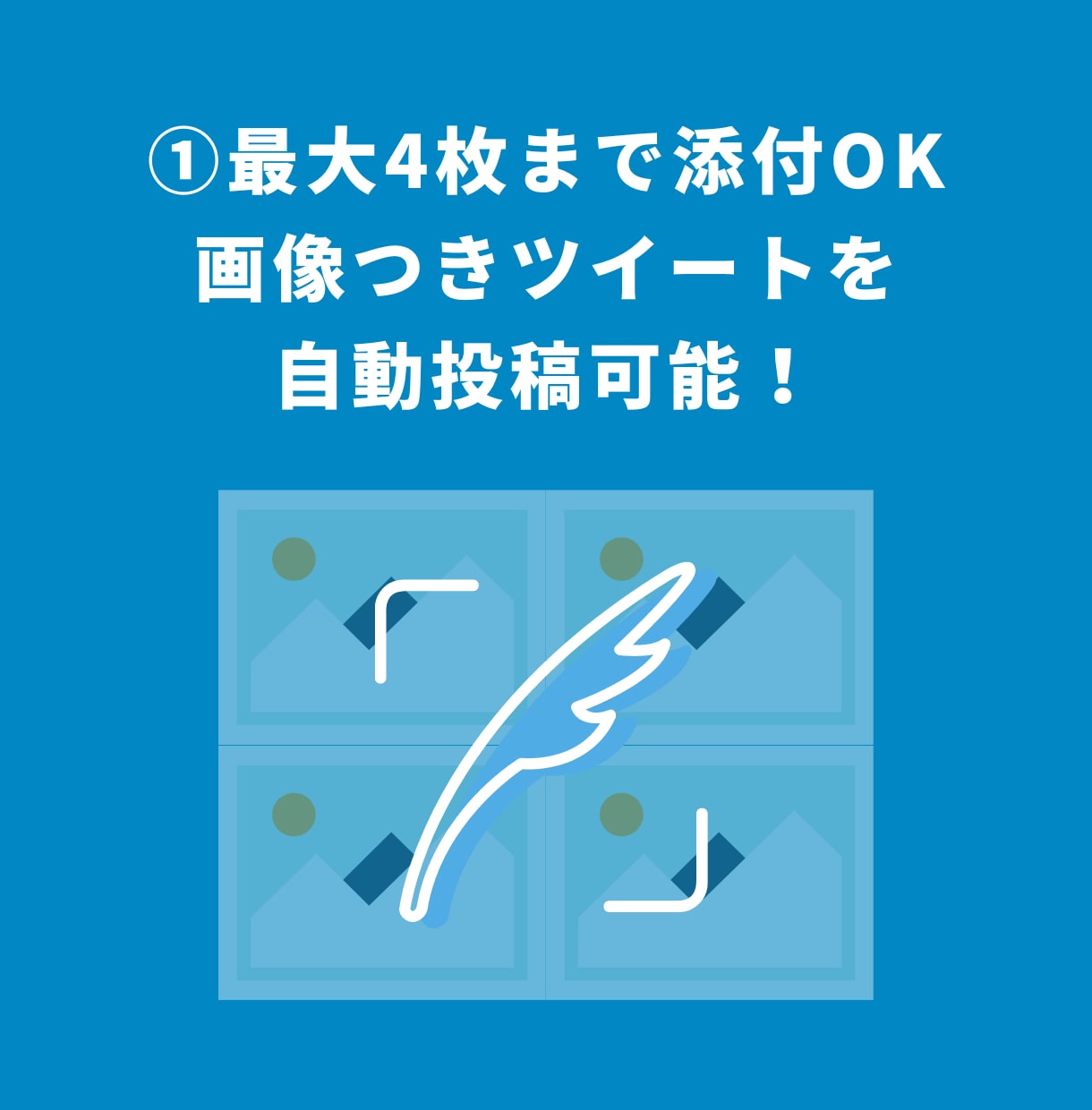 画像投稿対応Twitter自動投稿ツール販売します 24時間以内即納｜スプレッドシートで簡単設定｜最大画像数4枚 イメージ2