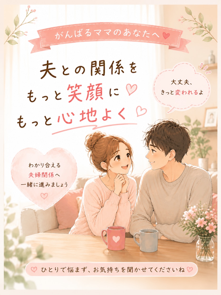 夫にわかってもらえない育児のしんどさ聞きます ワンオペ・価値観の違い・夫婦のモヤモヤを否定せず受け止めます イメージ1