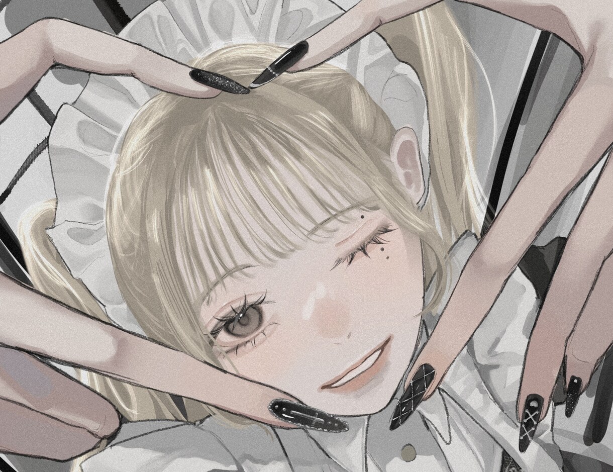 かわいい お洒落なイラスト制作します くすみカラー 肩上イラストを制作します イメージ3
