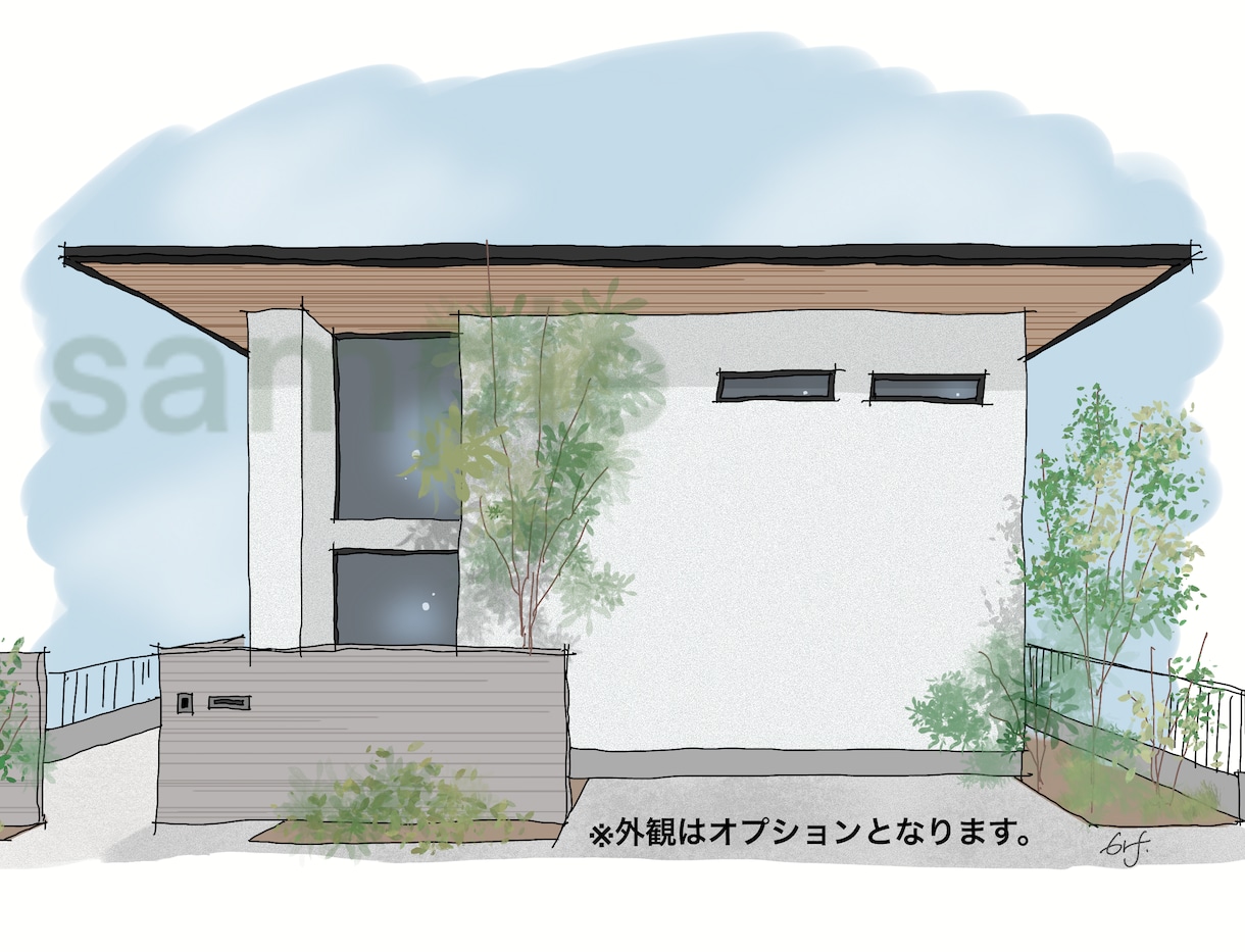 優しいタッチの内観(外観)パース描きます 建築士イラストレーターがイメージを形に イメージ3