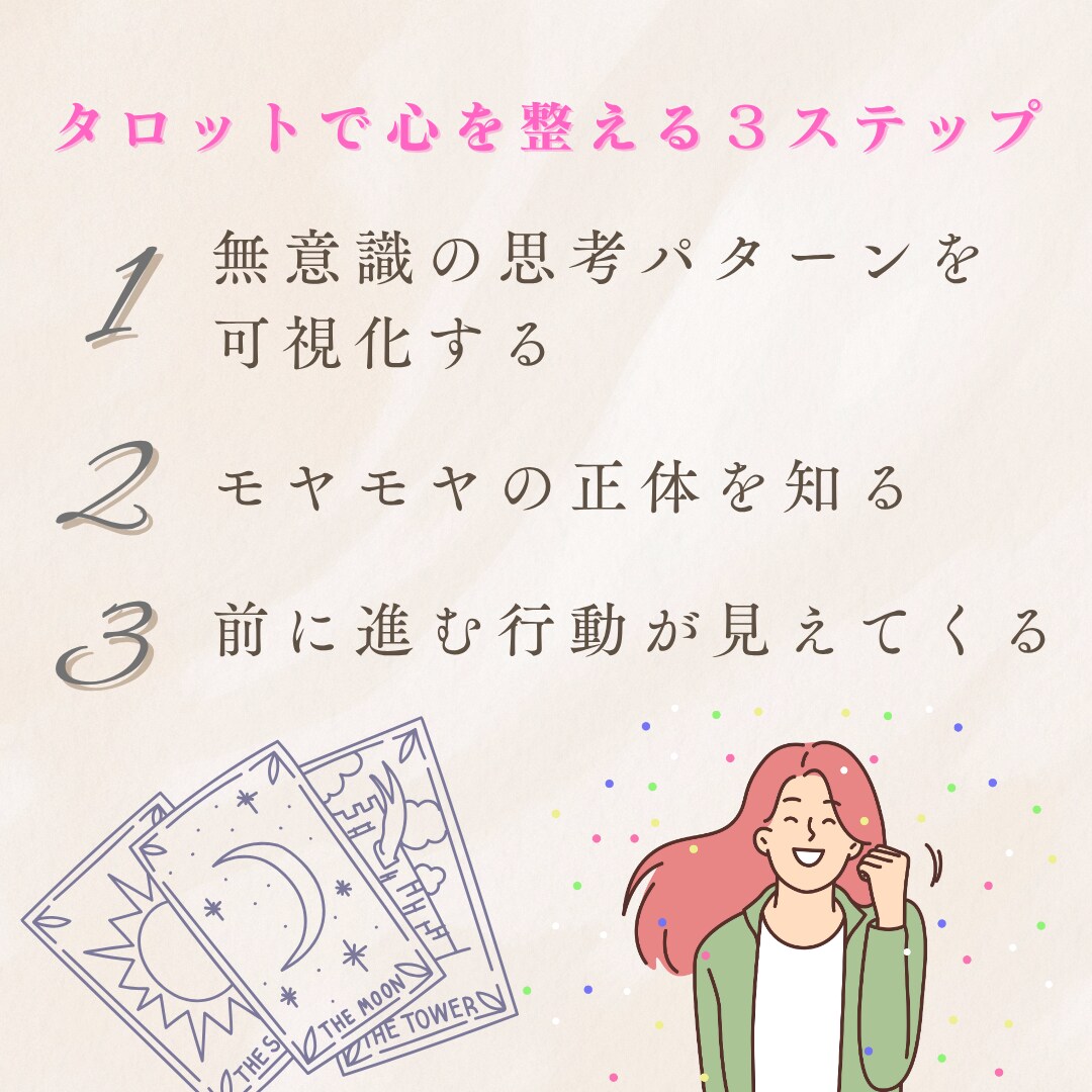 がんばっているのに報われない思いを解消します 心を整え、前に進むヒントをタロット鑑定書でお届けします イメージ3