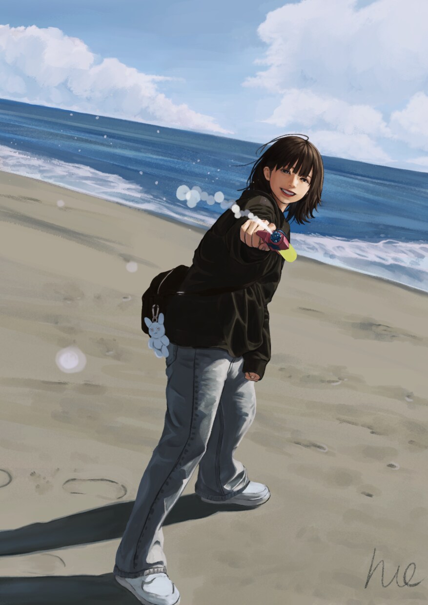 可愛くてエモーショナルな女の子のイラストを描きます 肖像画のようなアップの絵から風景こみの全身イラストも描きます イメージ1