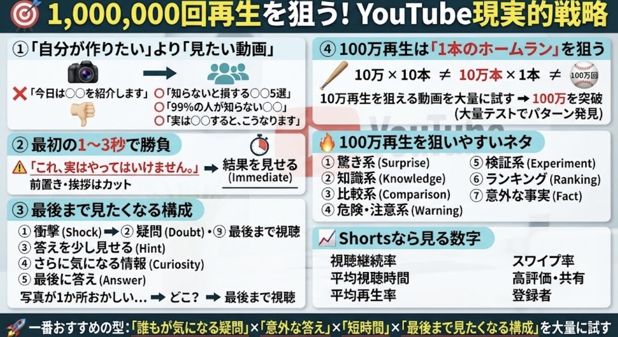 100万再生する方法を実践します 100万再生するまで挑戦します イメージ1