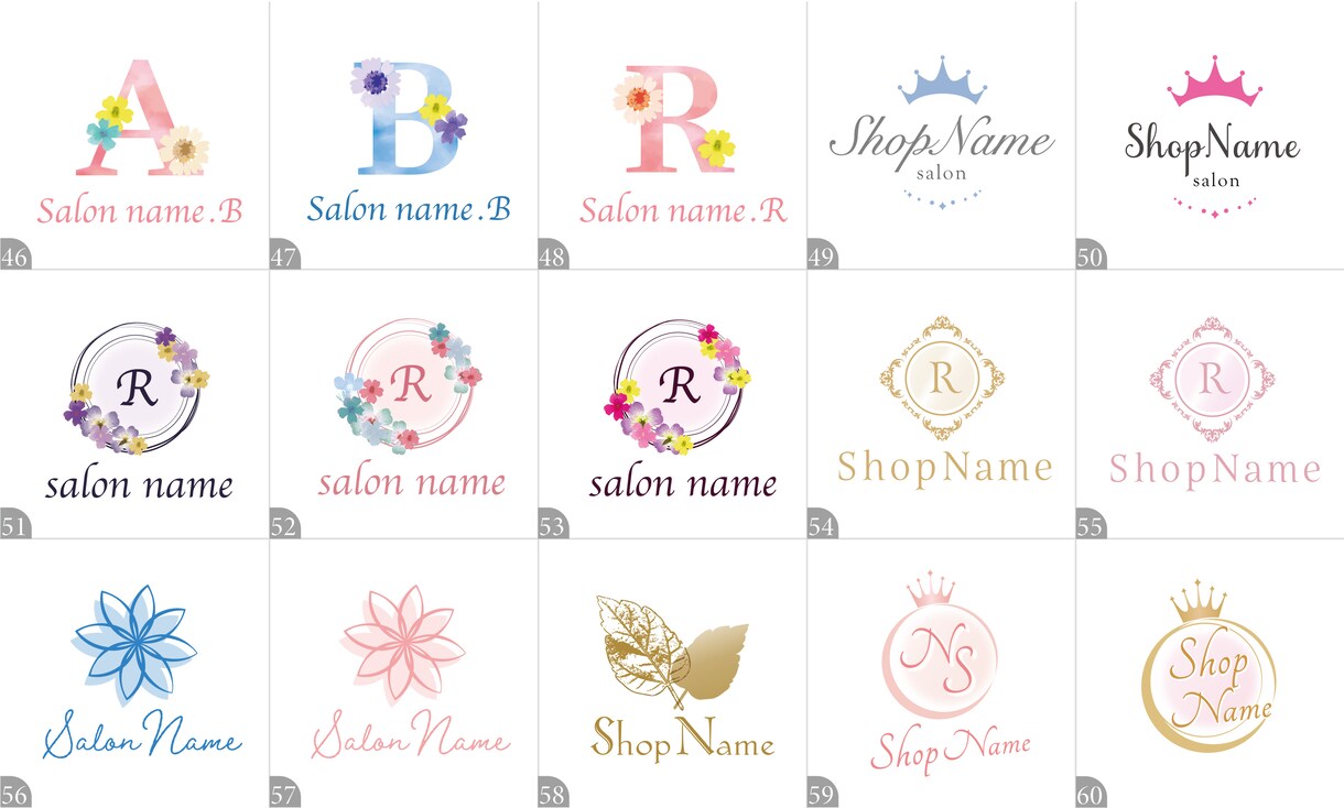 選ぶだけでOK！【データ込】かわいいロゴ作ります イラストレーター用Aiデータ込みの納品です イメージ5
