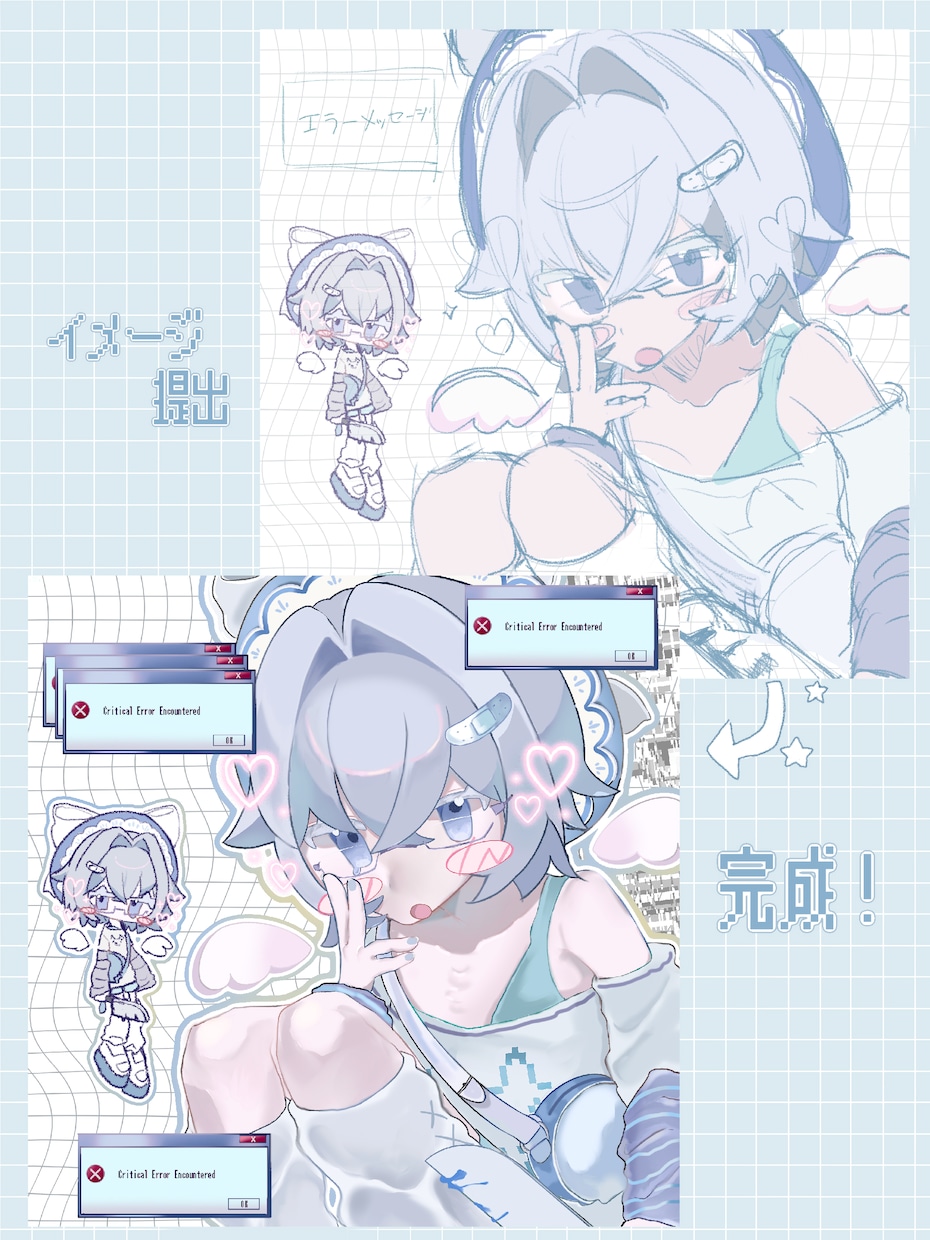 サブカル大得意!キャラクターイラストを描きます 動画サムネイル、SNSアイコンなどさまざまな用途に！ イメージ2