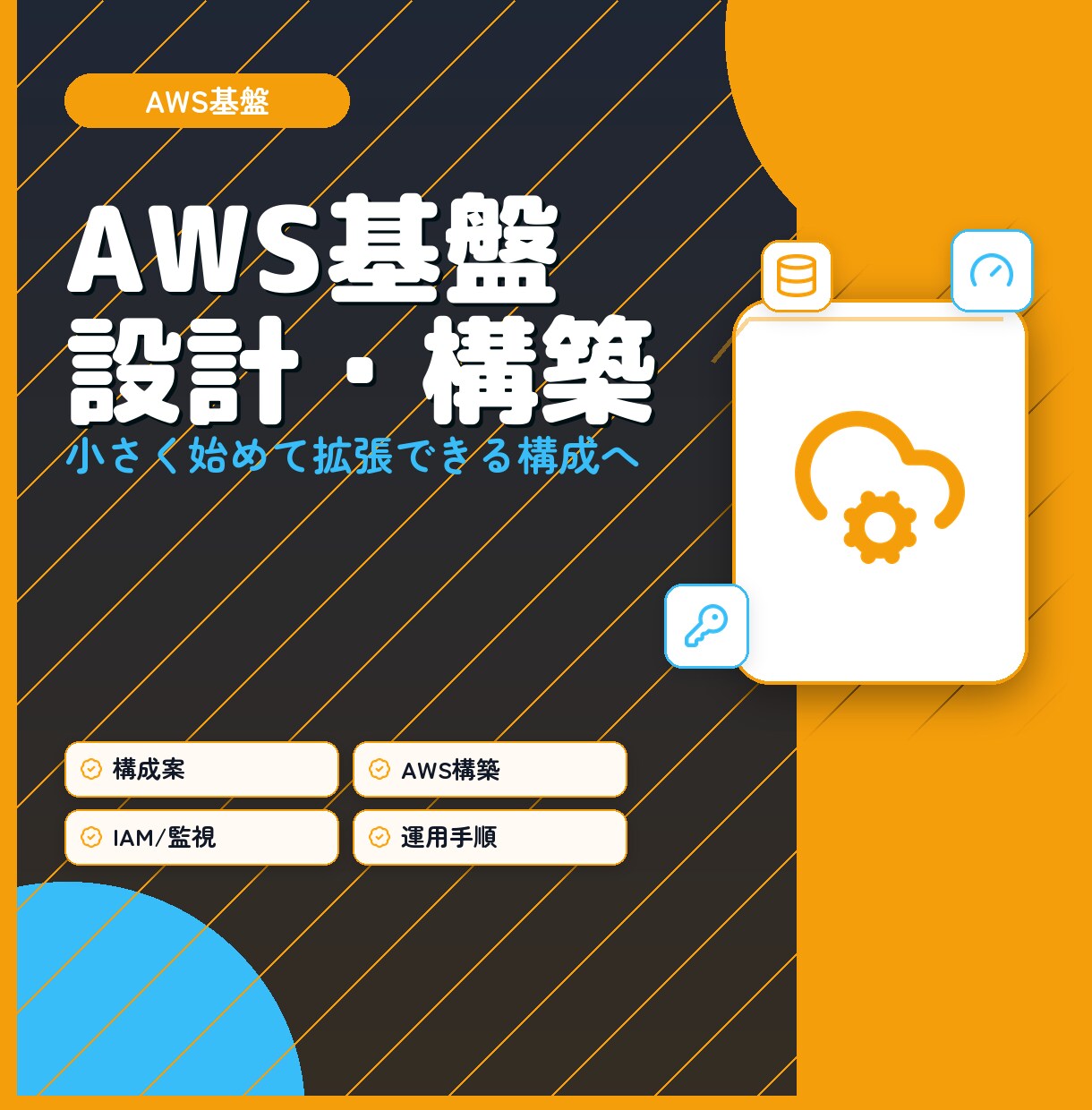 AWS基盤を設計・構築します AWS実務経験を活かして安心安全な基盤をご提案 イメージ1