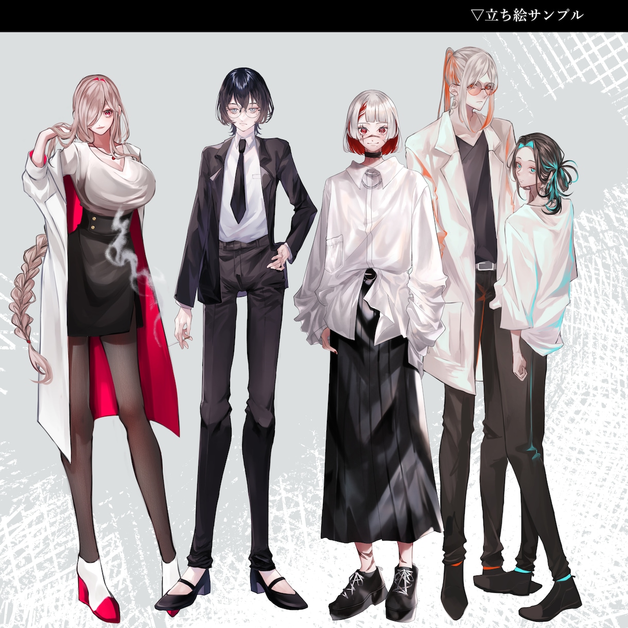 TRPG・ゲーム・配信用の立ち絵&イラスト承ります アイコンから一枚絵まで幅広く対応します！ イメージ5