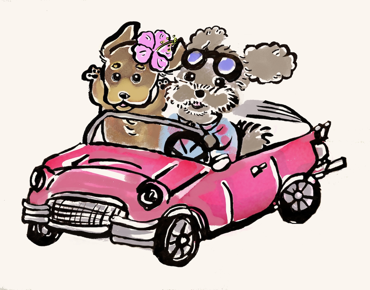 動物、ペット、植物、野菜などのイラスト描きます 修正無制限、文字入、PSDデータ込。ノベルティ制作ご相談も！ イメージ2