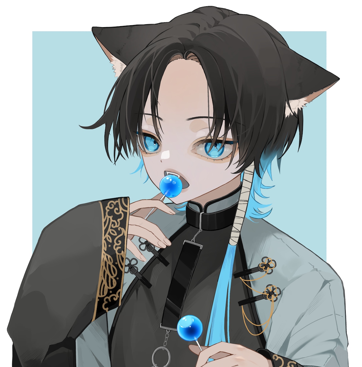 厚塗り風の目を引くイラストお描きします 動画配信のサムネやSNSで使えるアイコンやキービジュに！ イメージ4