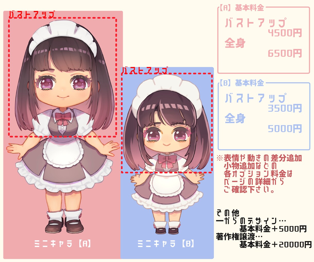 キュートなSDキャラ作成いたします 商用OK!お店のイメージキャラやグッズ用などに！ イメージ4