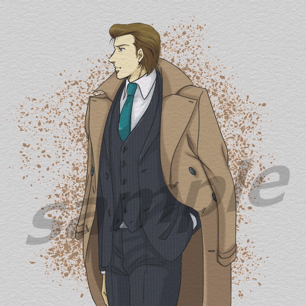 スーツ男性描きます 色々なポーズ、アクションポーズ描きます イメージ2