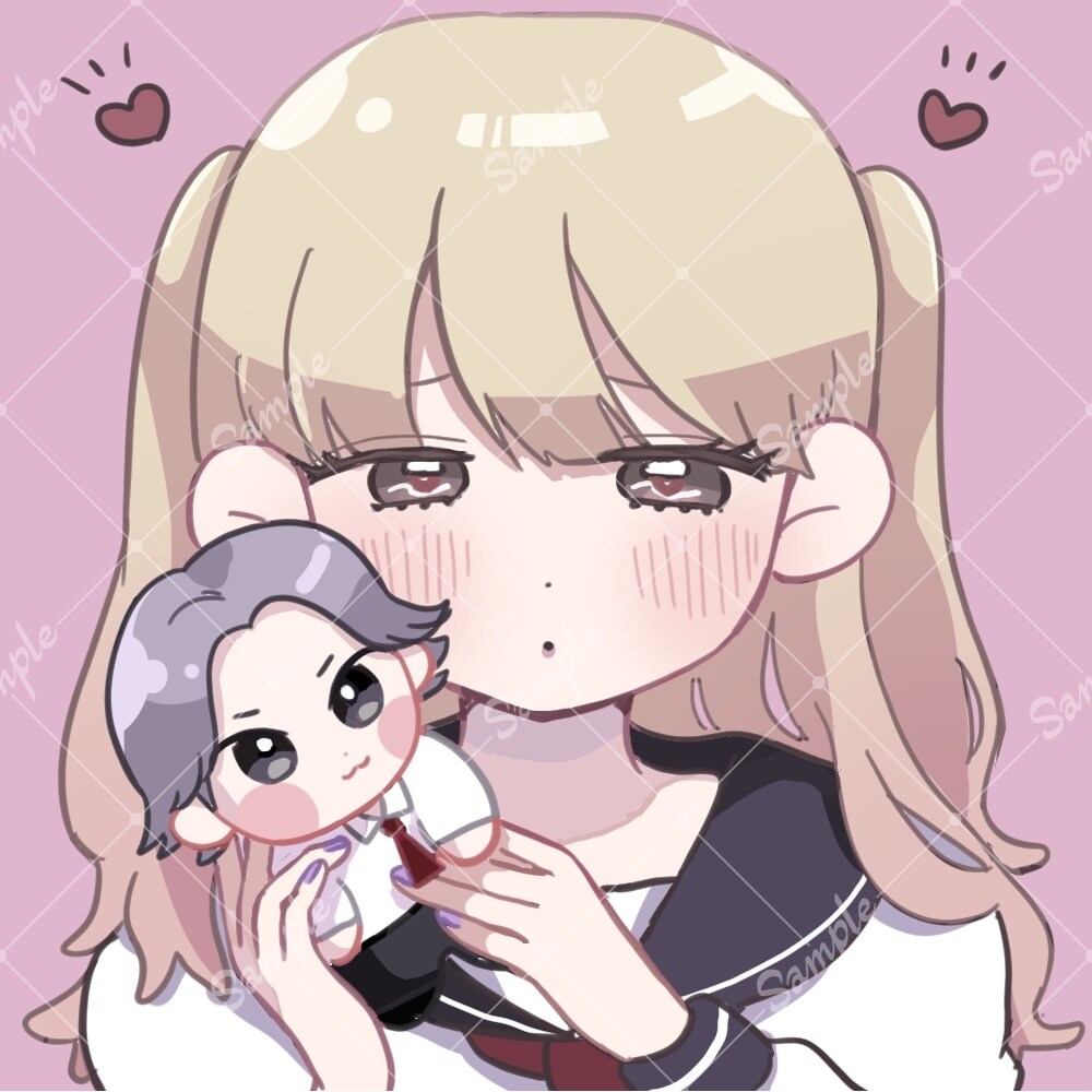 SNS等に使える可愛いアイコン等を作成します ご要望のイメージをイラストに！プレゼントやヘッダーにも！ イメージ2