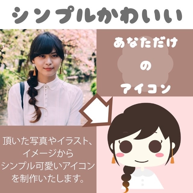 シンプル可愛いオーダーイラスト/アイコン作ります SNSやお仕事商用利用可！大まかなイメージでもご相談下さい！ イメージ1