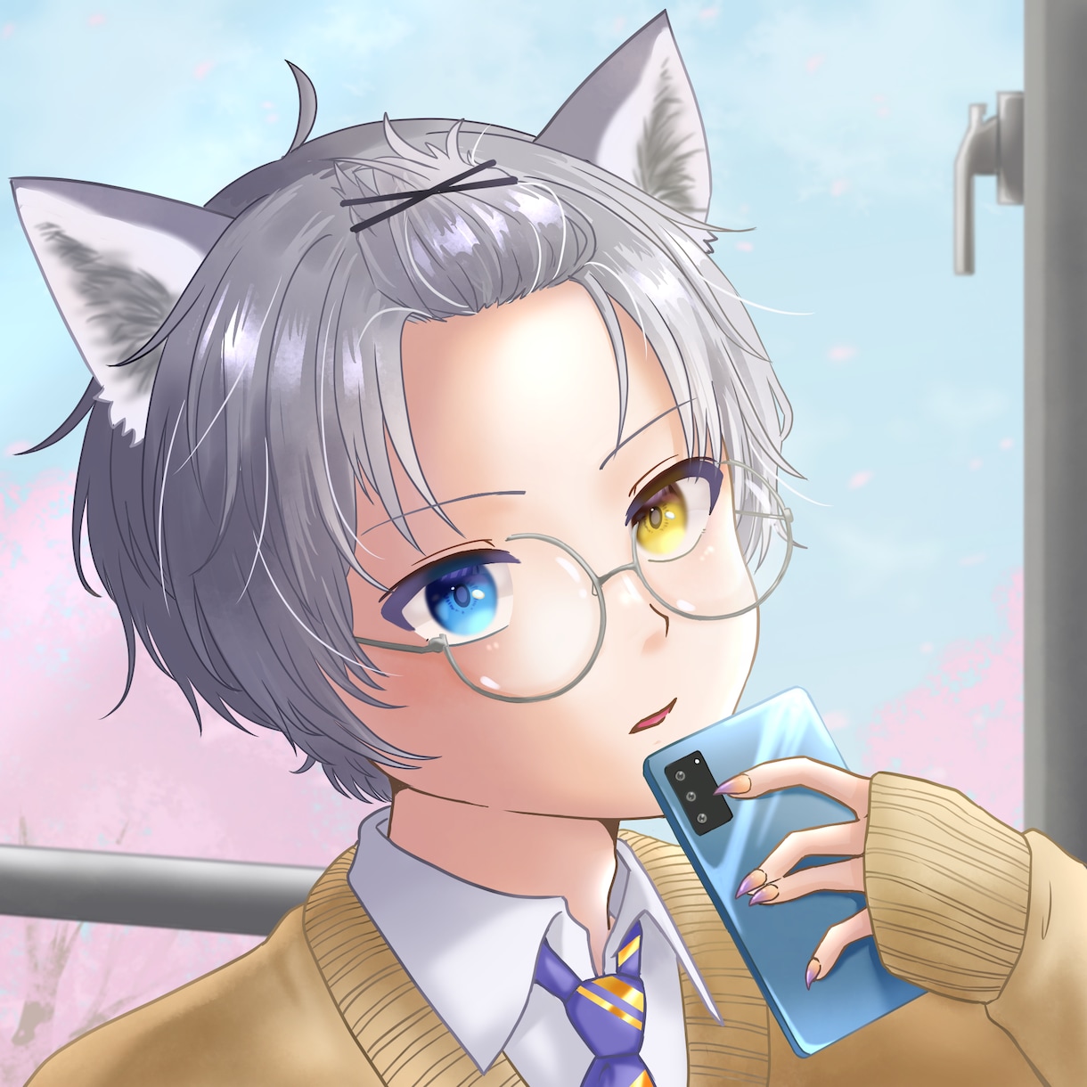歌ってみた・配信・SNS用のイラストを制作します やわらかな光や透明感、表情や空気感を大切に イメージ3