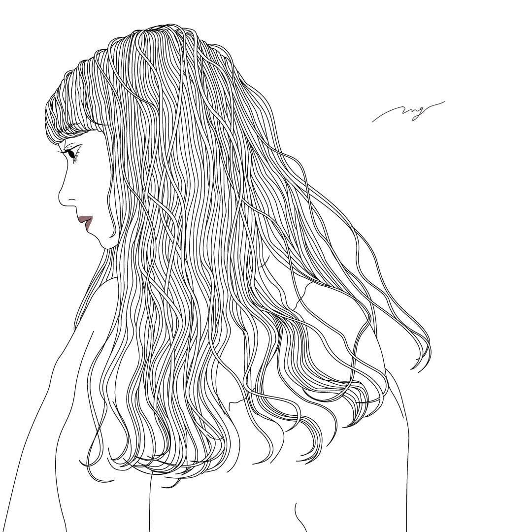 インパクトのある繊細なイラスト描きます 髪の毛に細かく繊細で動きを持たせます イメージ6