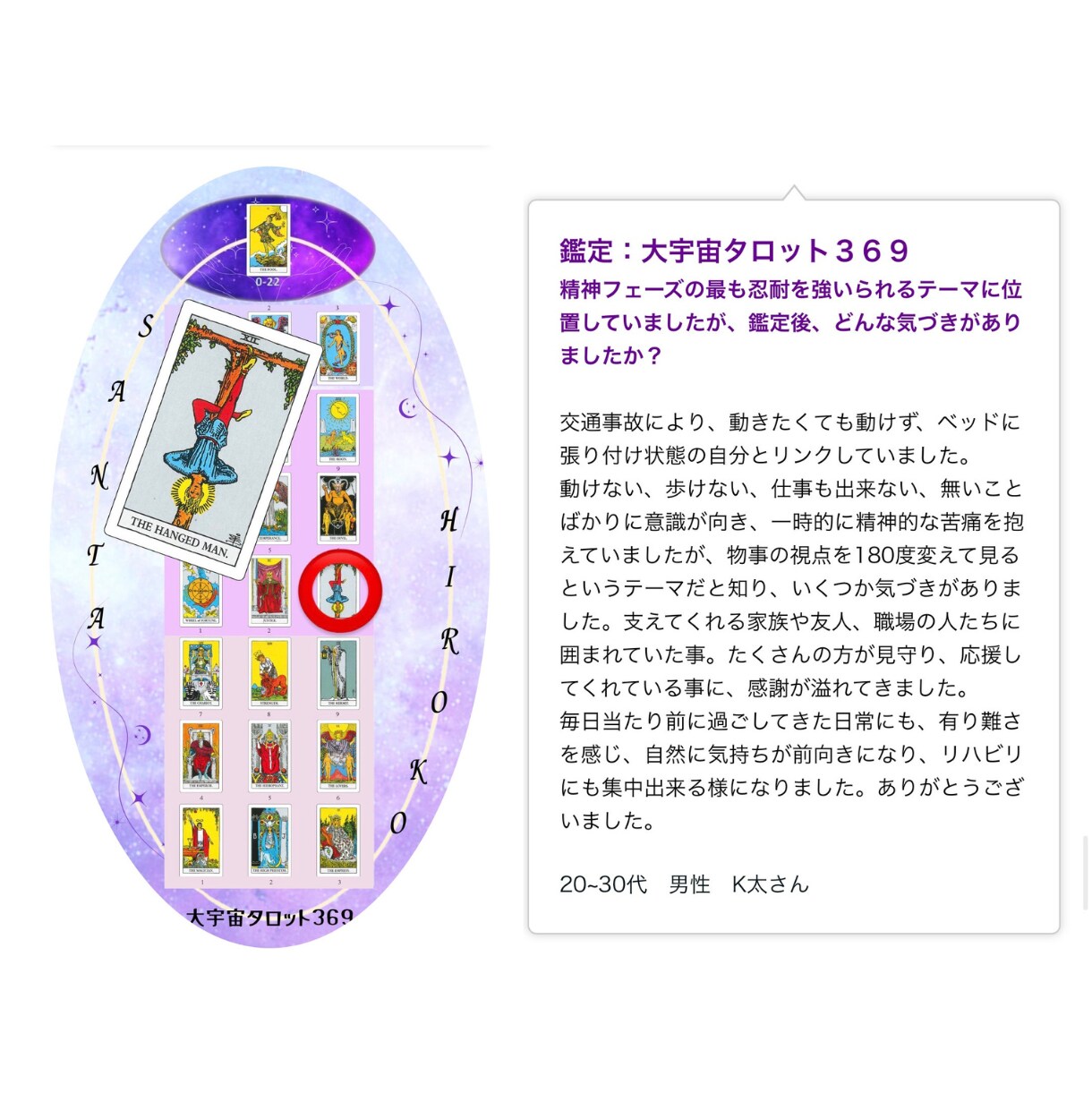 ちょっと変わったオリジナルタロット鑑定をしています 恋愛、家族、人間関係、人生、故人、仕事、疲れた心の癒しもOK イメージ5