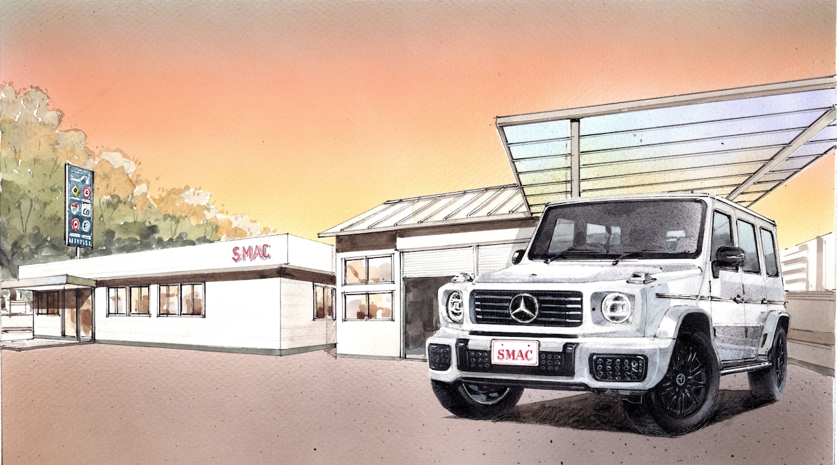 自動車のイラストを手描きで仕上げます 自動車のイラスト制作をお気に入りの写真から描きます。 イメージ5