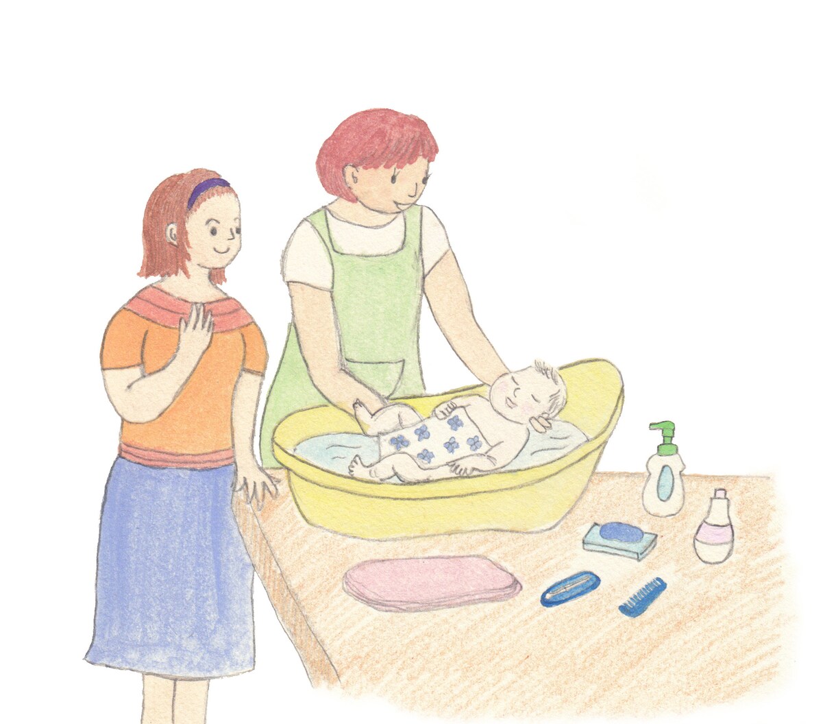 水彩イラスト描いてます ほんわかとした親子のイラストいかがですか☆彡 イメージ4