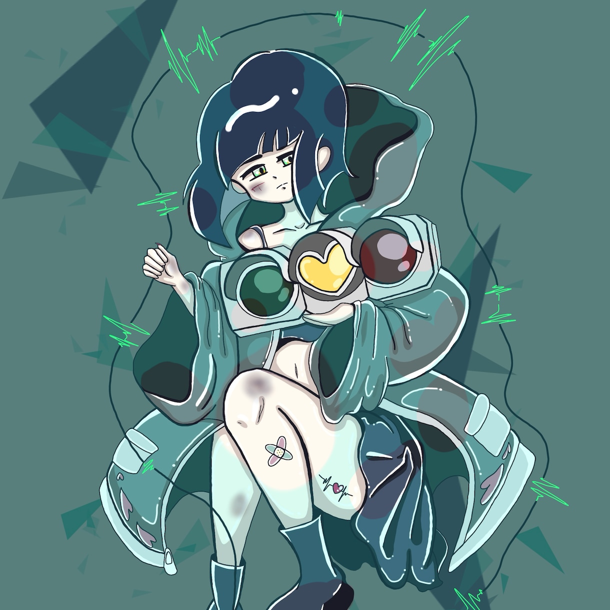個性を活かすMVイラスト等の一枚絵お描きいたします ダークさの中に繊細な心情を織り交ぜメッセージを届けます イメージ8