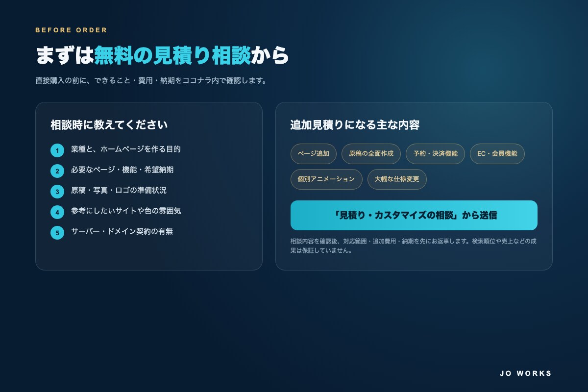 小さな店舗向けWordPressサイトを制作します 文章整理から問い合わせ導線・基本SEOまで対応 イメージ7