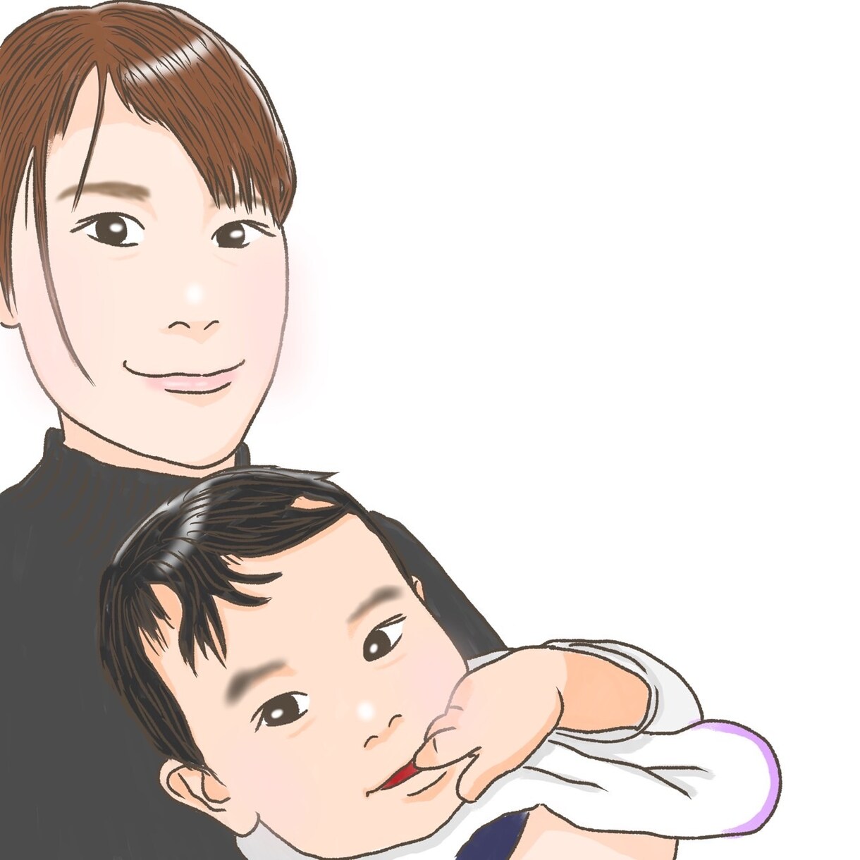 最短即日！SNS、プレゼントなどのイラスト描きます 思い出の一枚をイラストに★可愛い似顔絵イラストを描きます！ イメージ9