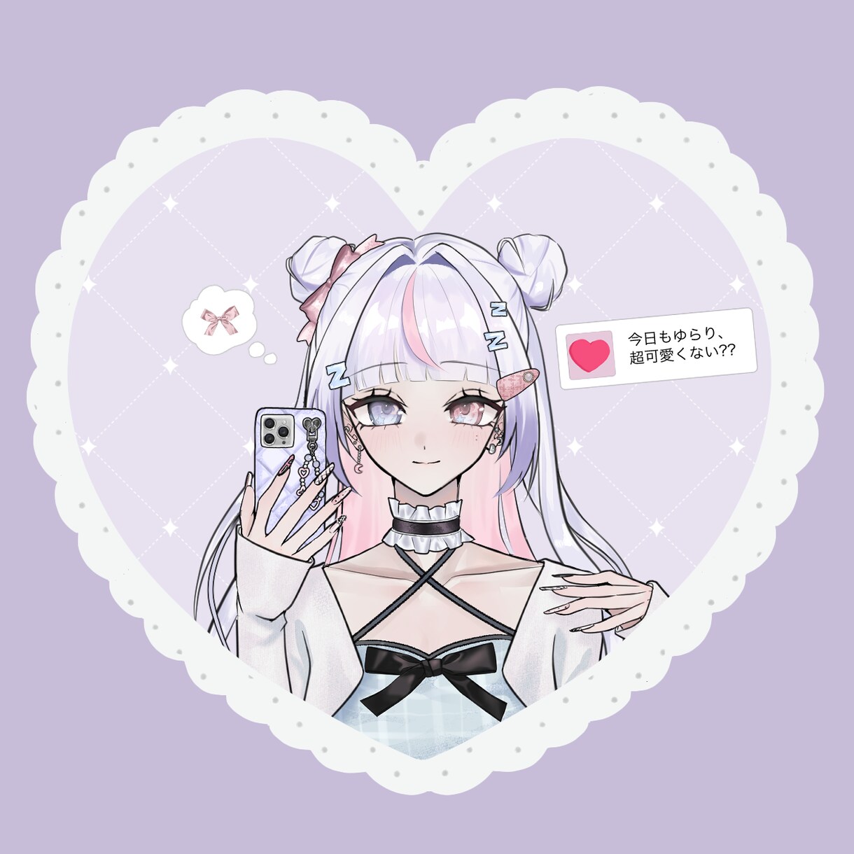 ホビ垢風量産イラストお描きします あなたのお好きな髪型でお描きします イメージ1