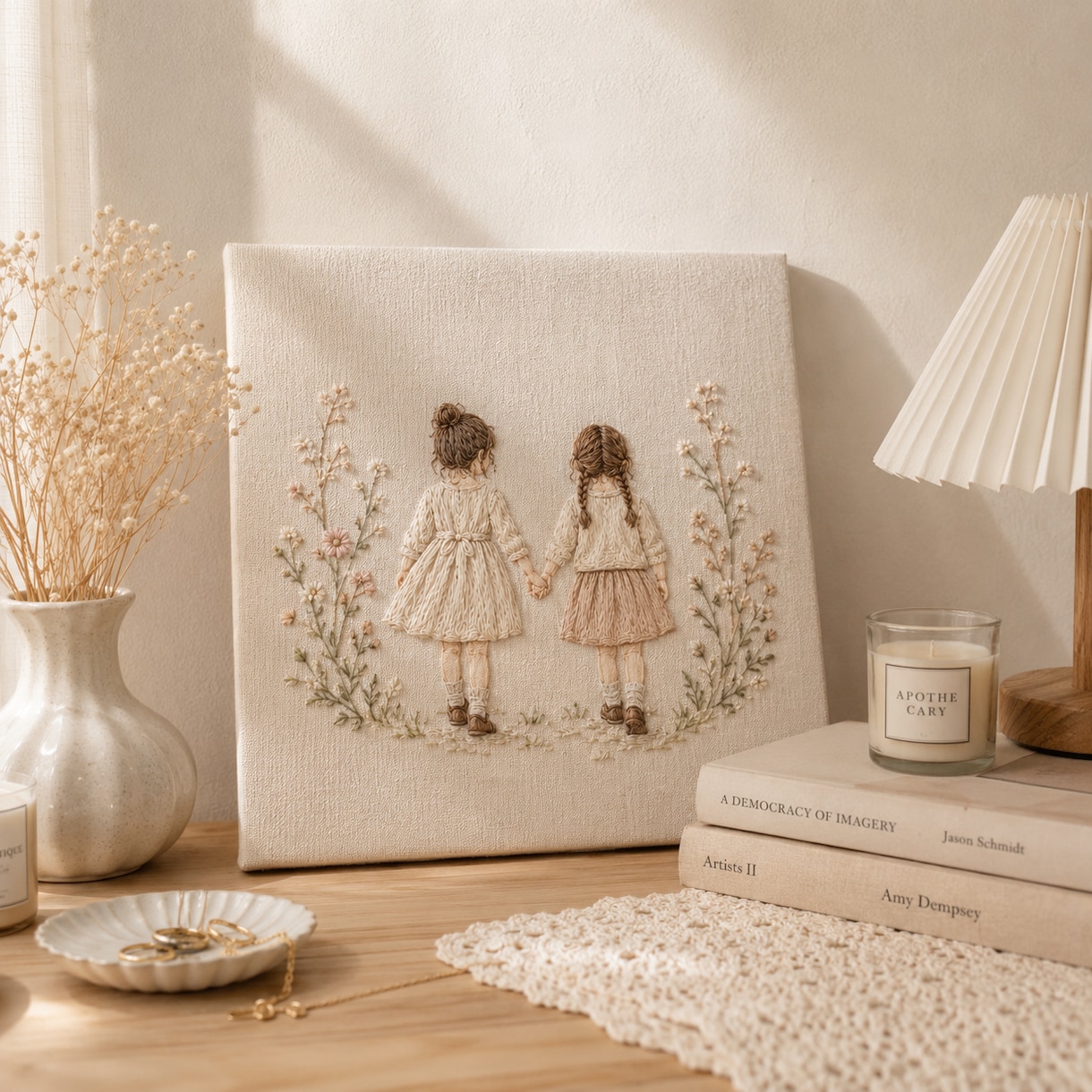 大切なお写真を、温もりある刺繍アートにします スマホの中に眠っている大切な写真を、温もりのある刺繍アートへ イメージ1