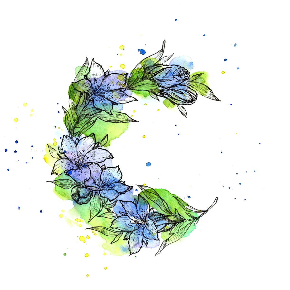 誕生花やお好きなお花の絵を描きます あなたに、大切な誰かに、世界に一枚だけの特別なお花を。 イメージ7