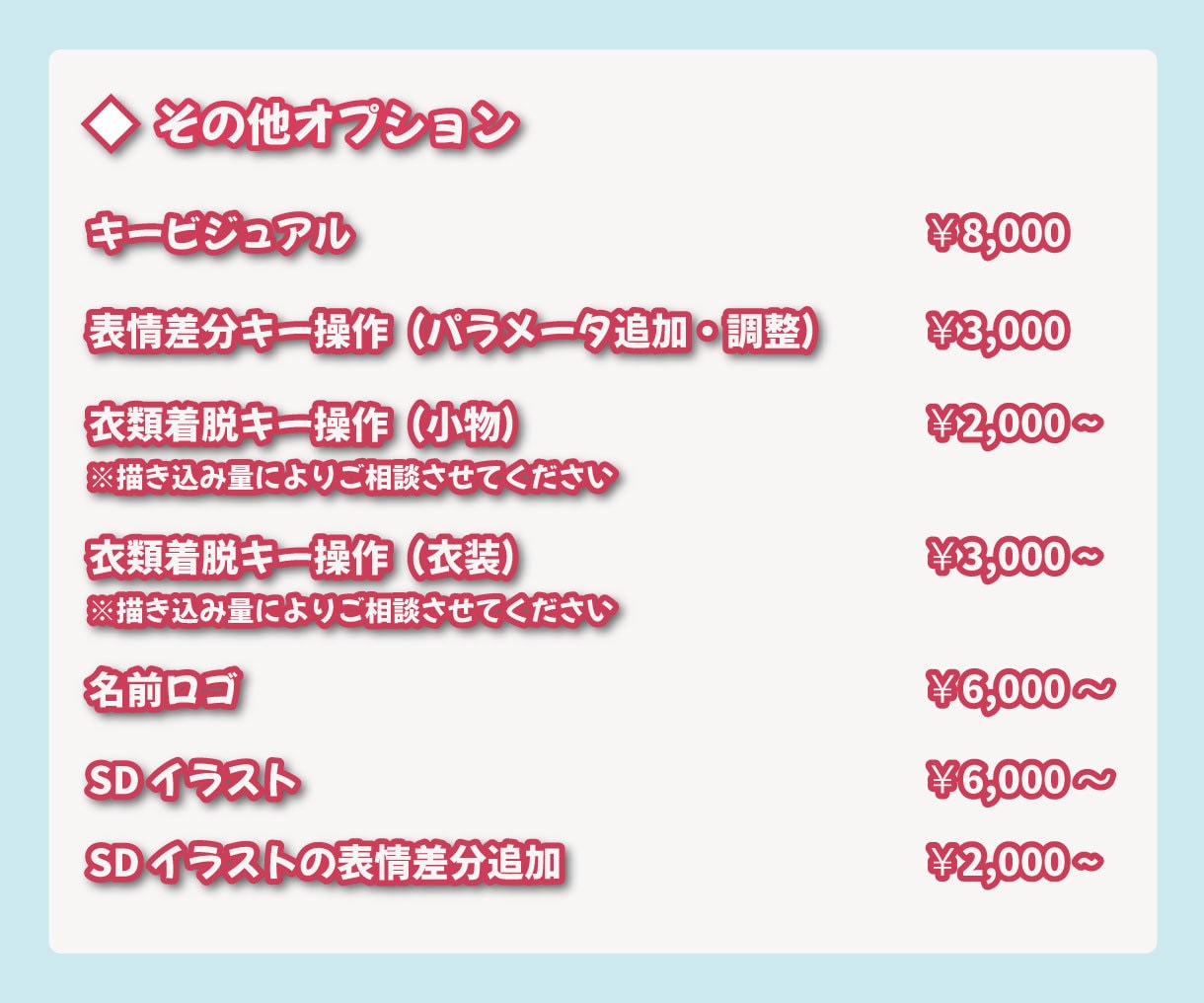 Vtuberキャラデザ～Live2D一括制作します 著作権譲渡／イメージを丁寧に形にします イメージ3