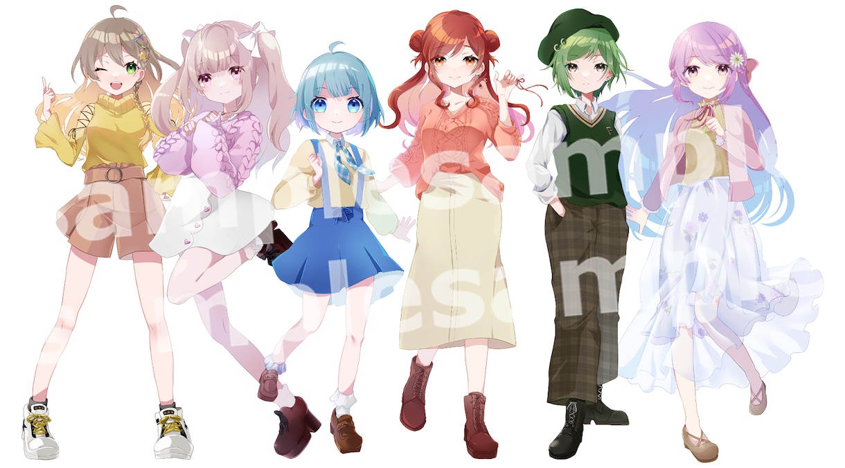 アニメ塗りから厚塗りまで！幅広いイラスト描きます 商業可！Live2D、IRIAM、TRPGなど イメージ6