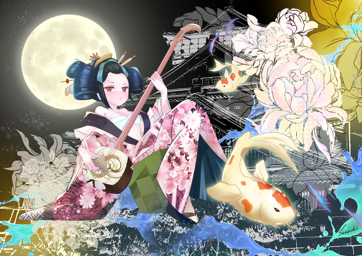 歌みた・配信サムネ用イラスト／商用利用OK描きます 印刷技能士クリエイターが可愛い&かっこいいイラスト描きます イメージ6