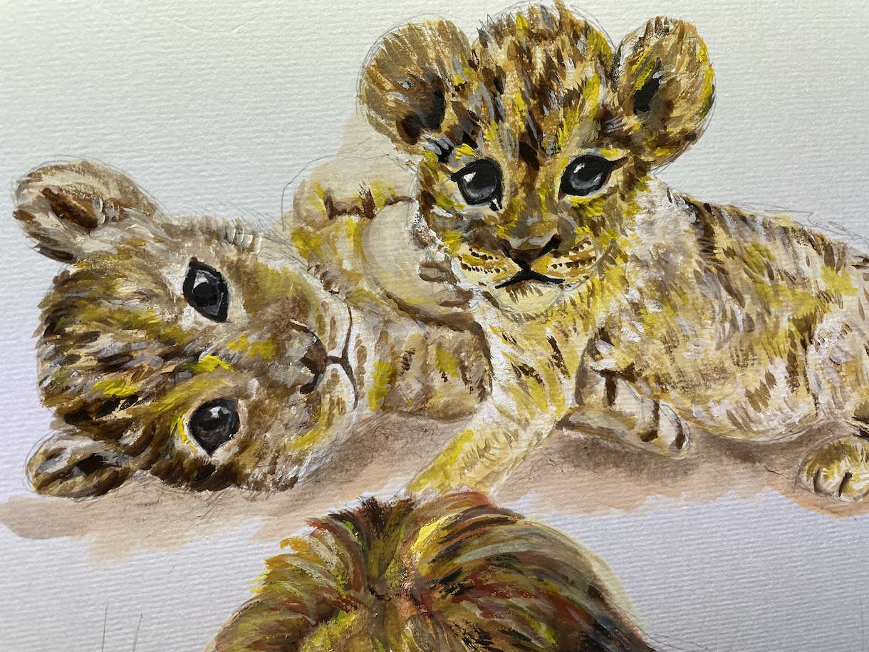 年賀状にも！水彩画で動物の絵を描きます 世界でたった一つ！力強いタッチで動物を生き生きと蘇らせます イメージ4