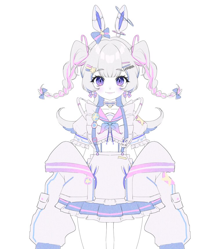 宇宙メイド少女モデル販売ます 宇宙メイドコンセプトの少女モデルを販売します イメージ2