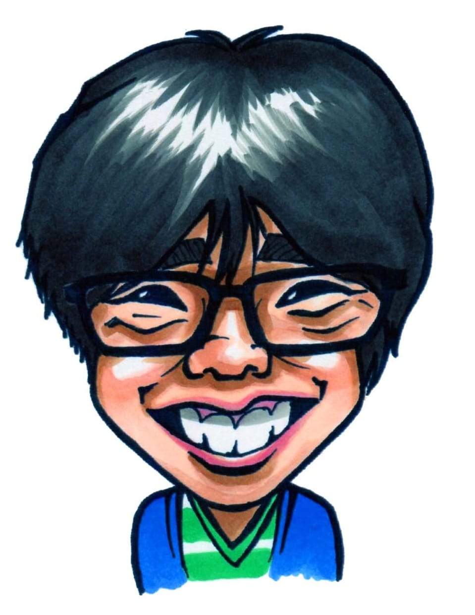 SNSのプロフアイコンや名刺用の似顔絵描きます プロ絵師の似顔絵であなたの印象をより良くしてみませんか？ イメージ6