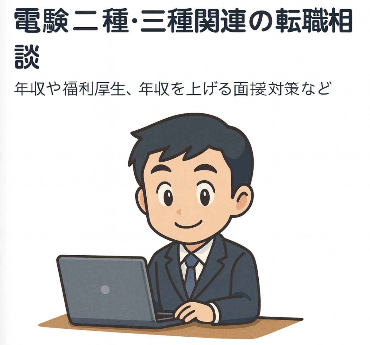 電験二種、三種関連の転職相談を承ります 年収や福利厚生、年収を上げる面接対策などなど イメージ1