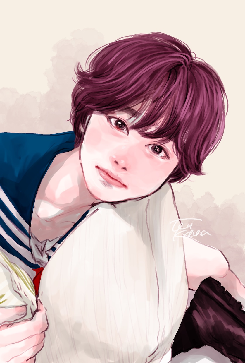 あたたかいテイストで似顔絵を作成します 誕生日や記念日のプレゼント・個人鑑賞用の似顔絵を作成します！ イメージ2
