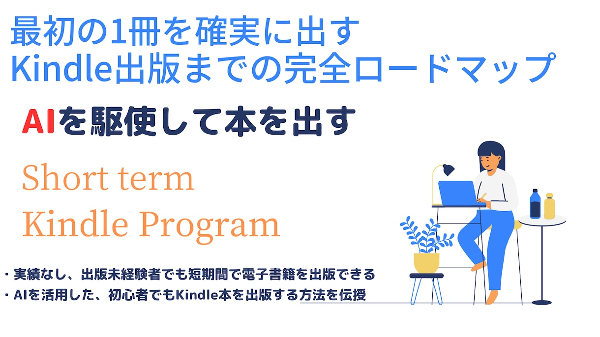 AIを使いKindle本出版する方法を伝授します AI機能を駆使してkindle本を出版する イメージ2